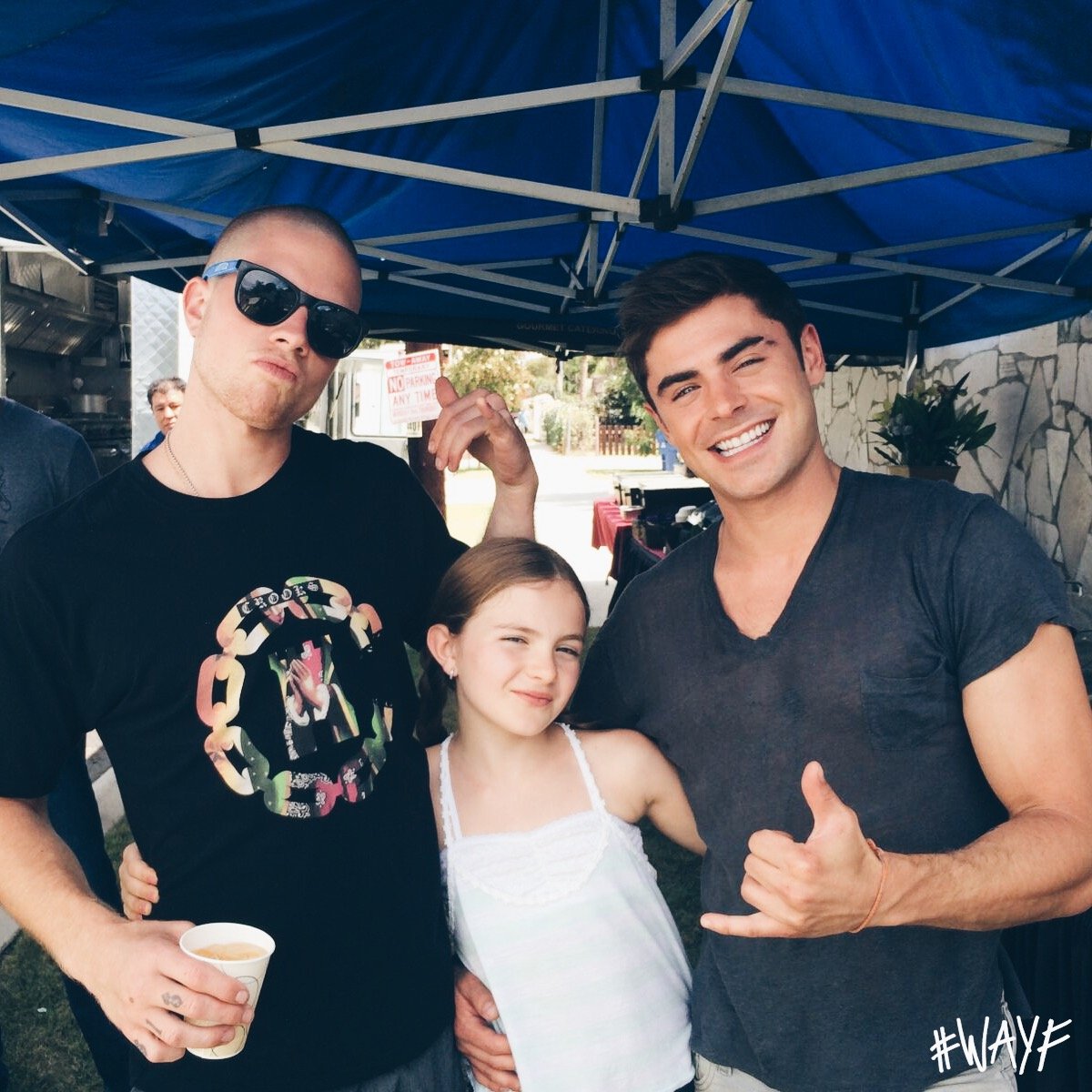 Just hangin’ with the boys #BTS of #WAYF.